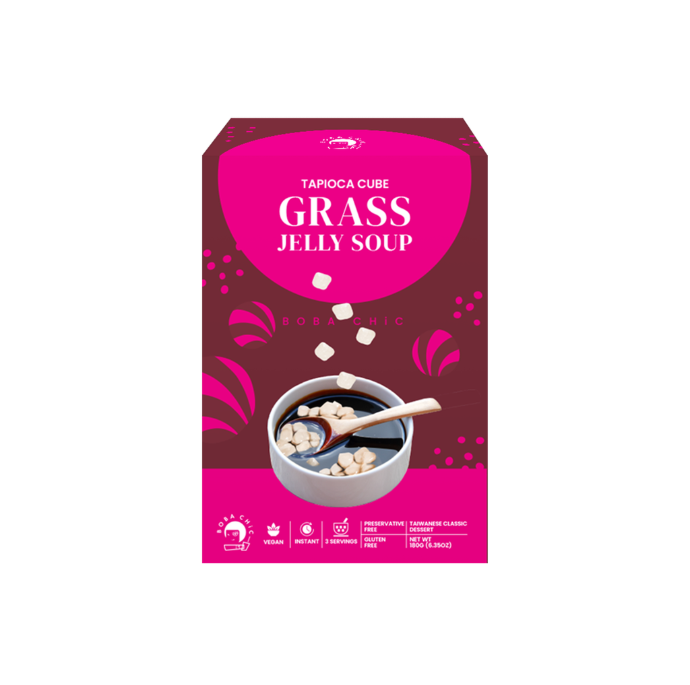 Tapioca Cube Grass Jelly Soup