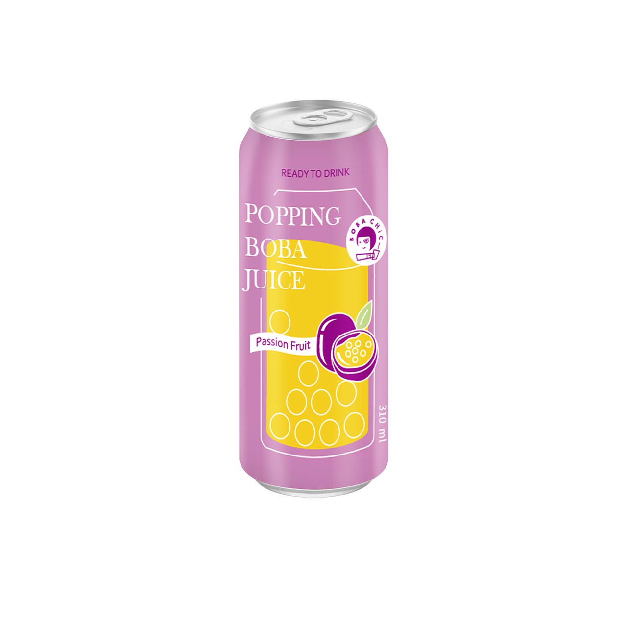 Popping Boba Fruit Tea Can